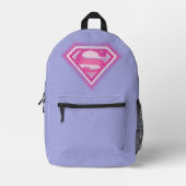 Supergirl Pink Logo Bedrukte Rugzak (Voorkant)