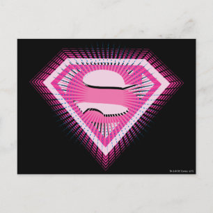 Supergirl Pink Logo Briefkaart
