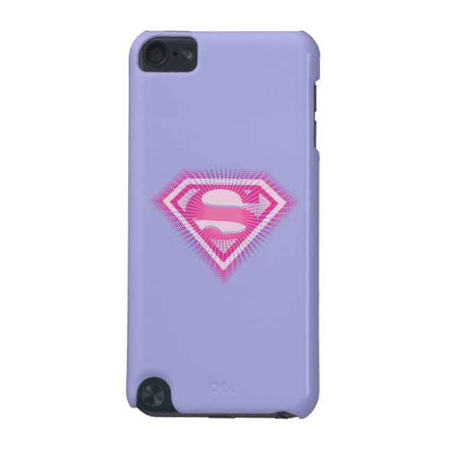 Supergirl Pink Logo iPod Touch 5G Hoesje (Achterkant)