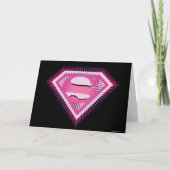 Supergirl Pink Logo Kaart (Voorkant)