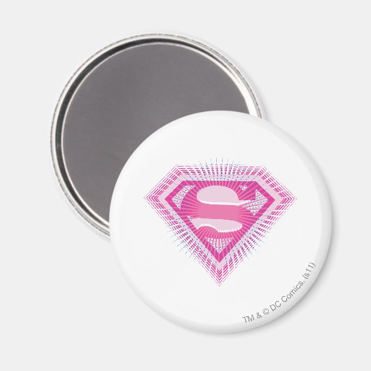 Supergirl Pink Logo Magneet (Voorkant / Achterkant)