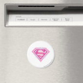 Supergirl Pink Logo Magneet (Insitu (Vaatwasser))