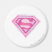 Supergirl Pink Logo Magneet (Voorkant)