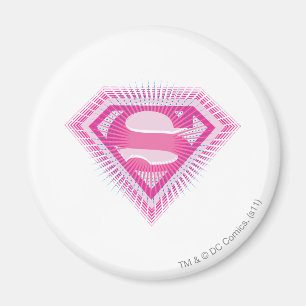 Supergirl Pink Logo Magneet