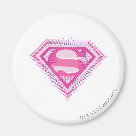 Supergirl Pink Logo Magneet (Voorkant)