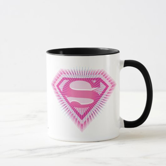 Supergirl Pink Logo Mok (Rechts)