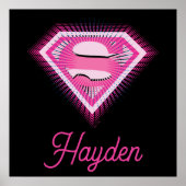 Supergirl Pink Logo Poster (Voorkant)