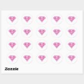 Supergirl Pink Logo Ronde Sticker (Vel)