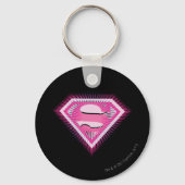 Supergirl Pink Logo Sleutelhanger (Voorkant)
