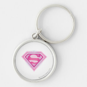 Supergirl Pink Logo Sleutelhanger