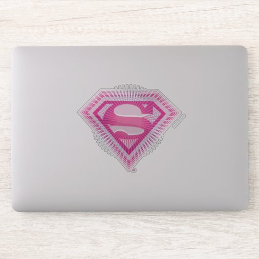 Supergirl Pink Logo Sticker (Computer)