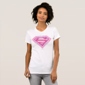 Supergirl Pink Logo T-shirt (Voorkant volledig)