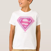 Supergirl Pink Logo T-shirt (Voorkant)
