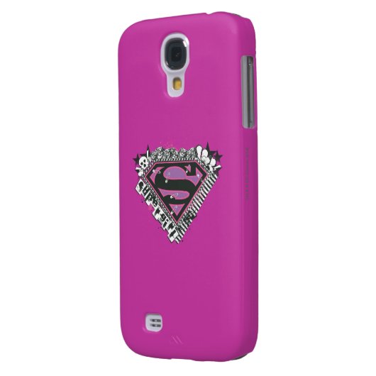 Supergirl Pins Logo Case-Mate Samsung Galaxy Hoesje (Achterkant Links)