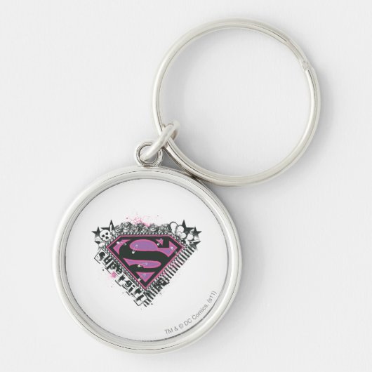 Supergirl Pins Logo Sleutelhanger (Voorkant)