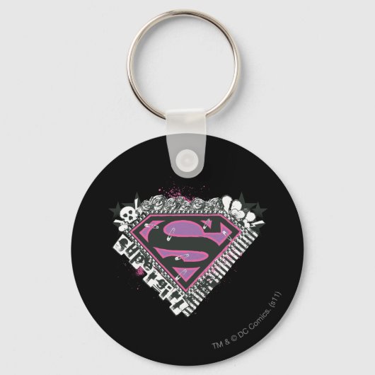 Supergirl Pins Logo Sleutelhanger (Voorkant)