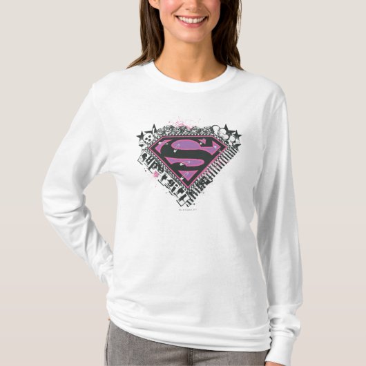 Supergirl Pins Logo T-shirt (Voorkant)
