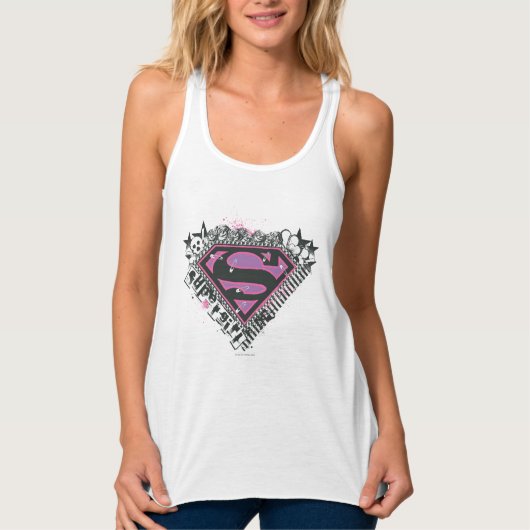 Supergirl Pins Logo Tanktop (Voorkant)