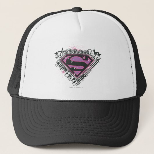 Supergirl Pins Logo Trucker Pet (Voorkant)