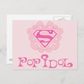 Supergirl Pop Idol Briefkaart (Voorkant / Achterkant)