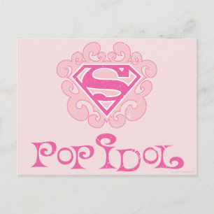 Supergirl Pop Idol Briefkaart