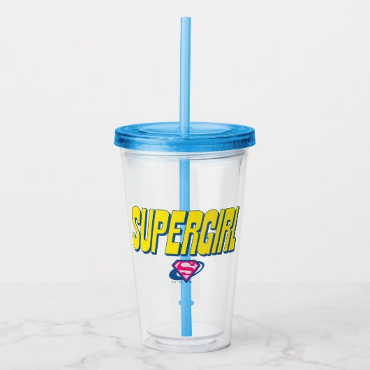 Supergirl Pop Logo Acryl Drinkbeker (Voorkant)