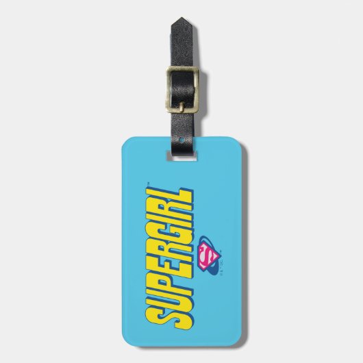 Supergirl Pop Logo Bagagelabel (Voorkant verticaal)