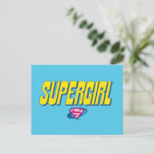 Supergirl Pop Logo Briefkaart (Staand voorkant)