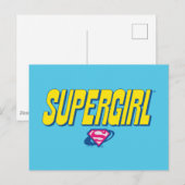 Supergirl Pop Logo Briefkaart (Voorkant / Achterkant)