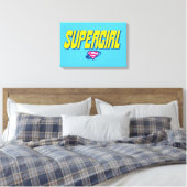 Supergirl Pop Logo Canvas Afdruk (Insitu (Slaapkamer))