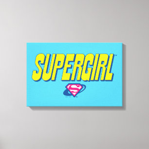 Supergirl Pop Logo Canvas Afdruk