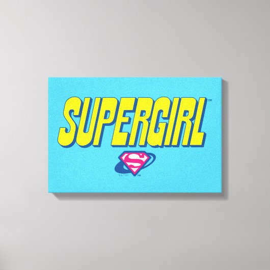 Supergirl Pop Logo Canvas Afdruk (Voorkant)
