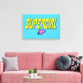 Supergirl Pop Logo Canvas Afdruk (Insitu (Woonkamer))