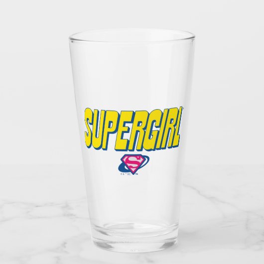 Supergirl Pop Logo Glas (Voorkant)