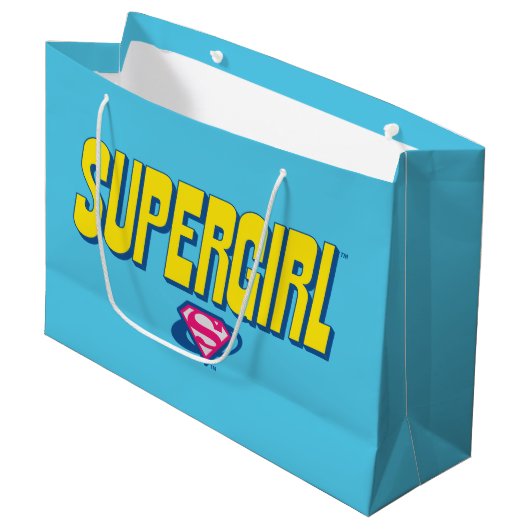 Supergirl Pop Logo Groot Cadeauzakje (Voorkant Gekanteld)