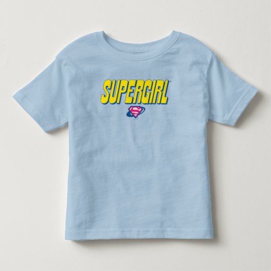 Supergirl Pop Logo Kinder Shirts (Voorkant)