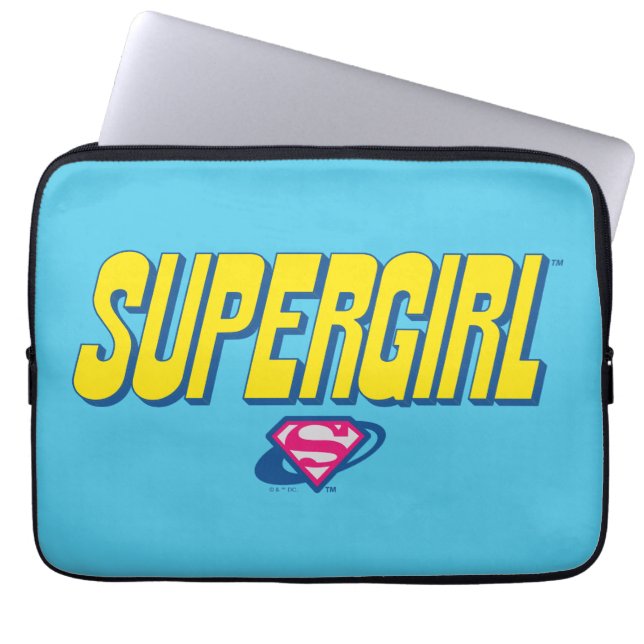 Supergirl Pop Logo Laptop Sleeve (Voorkant)