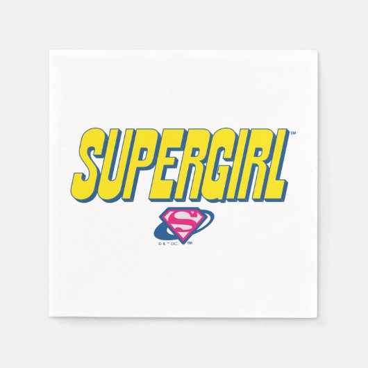 Supergirl Pop Logo Servet (Voorkant)