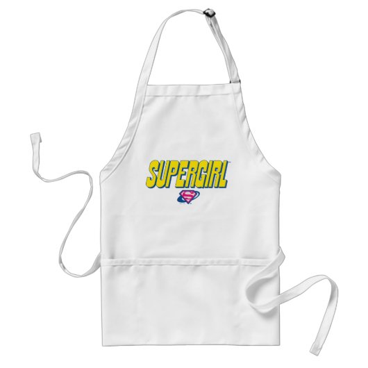 Supergirl Pop Logo Standaard Schort (Voorkant)