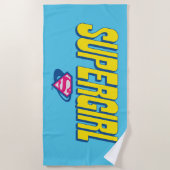 Supergirl Pop Logo Strandlaken (Voorkant)