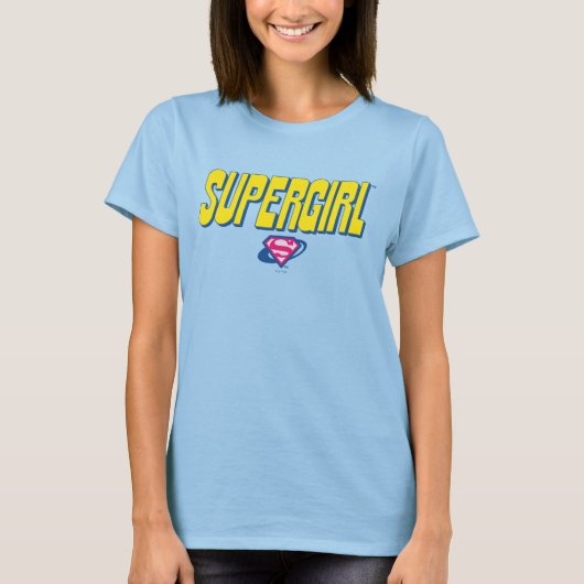 Supergirl Pop Logo T-shirt (Voorkant)