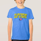 Supergirl Pop Logo Tri-Blend Shirt (Voorkant)