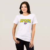 Supergirl Pop Logo Tri-Blend Shirt (Voorkant volledig)