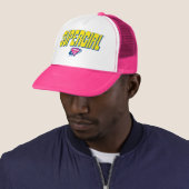 Supergirl Pop Logo Trucker Pet (In situ)
