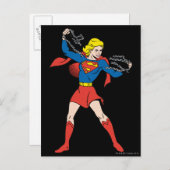 Supergirl Pose 10 Briefkaart (Voorkant / Achterkant)