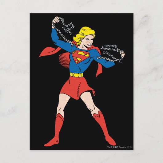 Supergirl Pose 10 Briefkaart (Voorkant)