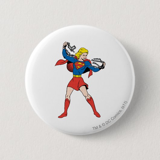 Supergirl Pose 10 Ronde Button 5,7 Cm (Voorkant)