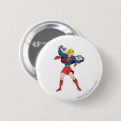 Supergirl Pose 10 Ronde Button 5,7 Cm (Voorkant /achterkant)