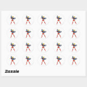 Supergirl Pose 10 Ronde Sticker (Vel)