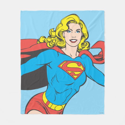 Supergirl Pose 1 Fleece Deken (Voorkant)